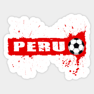 Peru Soccer Peru Futbol Football Peruvian soccer Flag Jersey Sticker